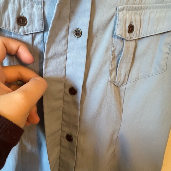 CANYON RIVER BLUES BUTTON UP BLOUSE - Picture 8 of 9